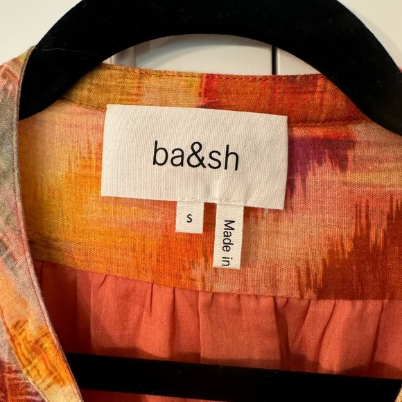 Ba&sh Anissa Chevron Midi Dress size S - Picture 3 of 15